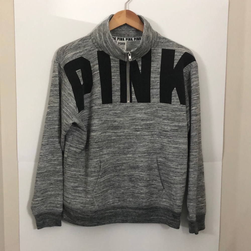 VICTORIA SECRET PINK oversized sweater small grey
